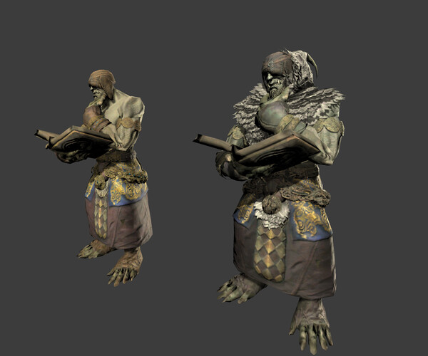 ArtStation - Mutant Orc Wizard | Game Assets