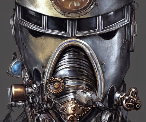 ArtStation - Steampunk helmet 2000 Concept Art Inspiration ready | Artworks