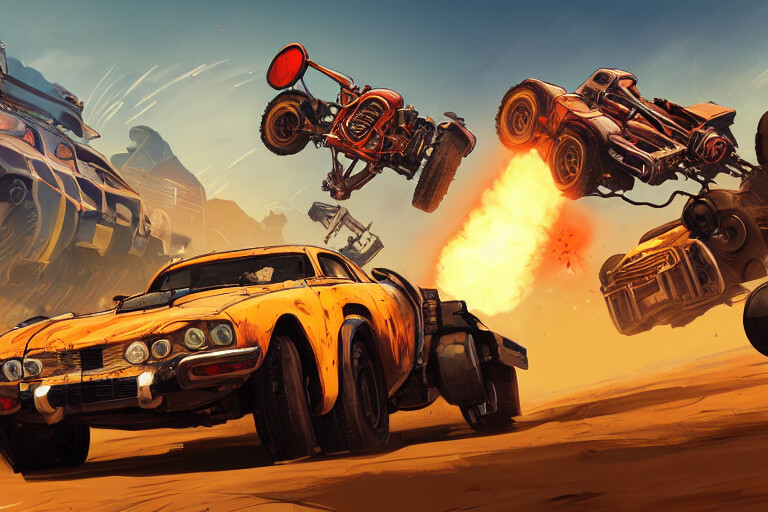 ArtStation Concept Car Max Rocket 2500 Artwork Mad max and rocket