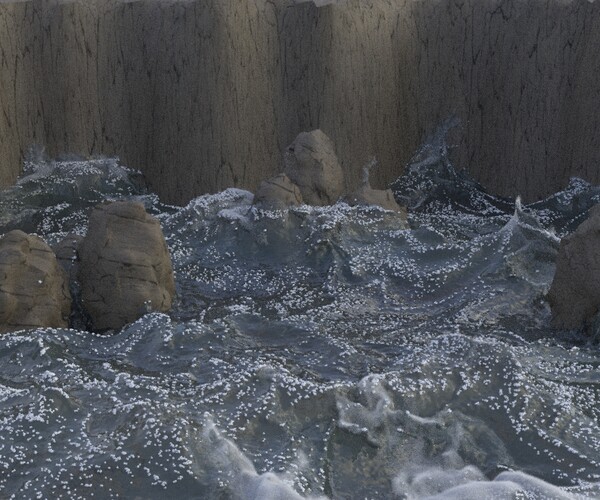 ArtStation - Crashing Ocean Waves with whitewater | Resources