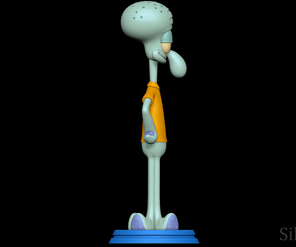 Artstation Squidward Spongebob Squarepants 3d Print Model Resources 