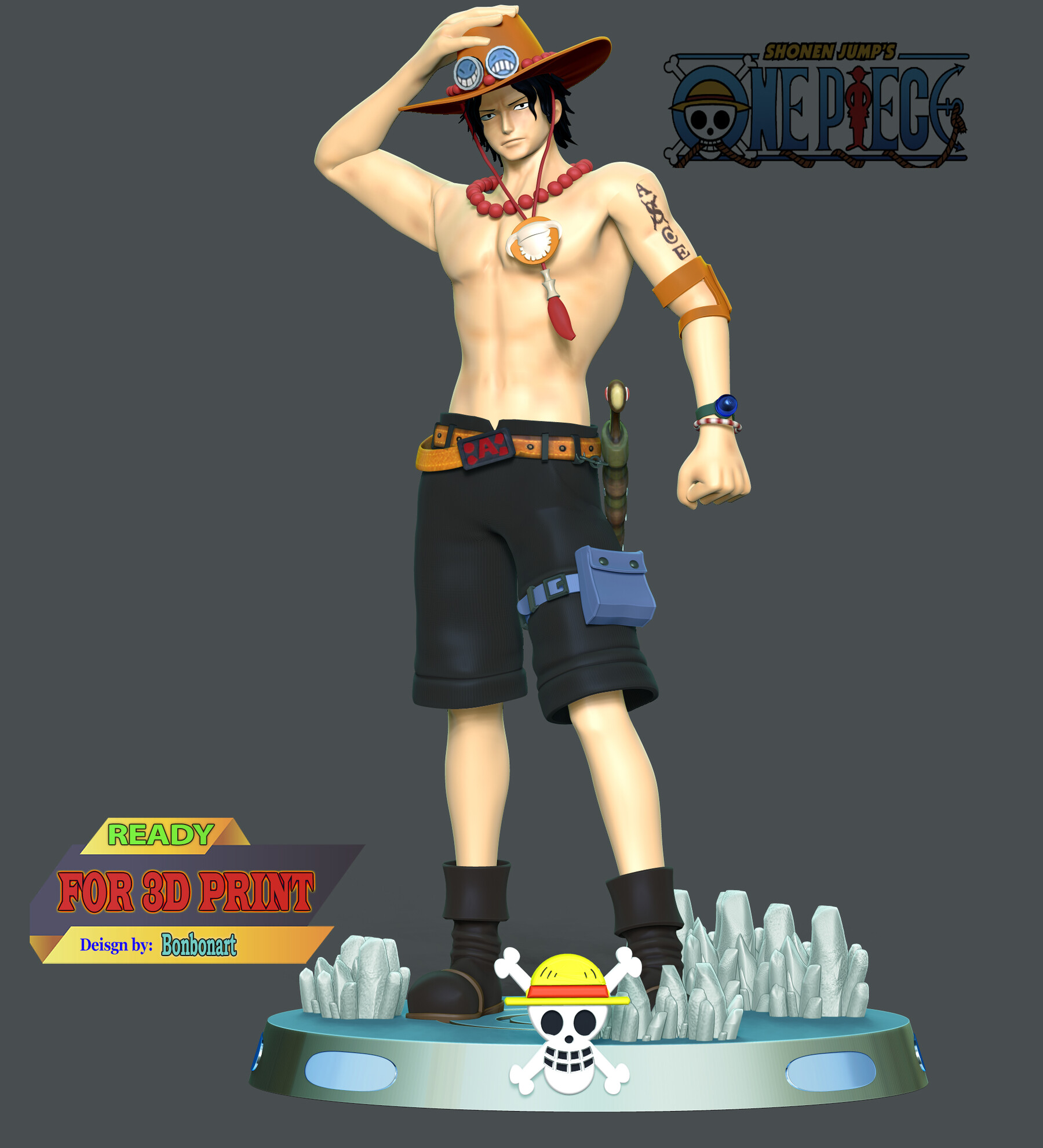 ONE PIECE サウスト ACE アクリルスタンド-