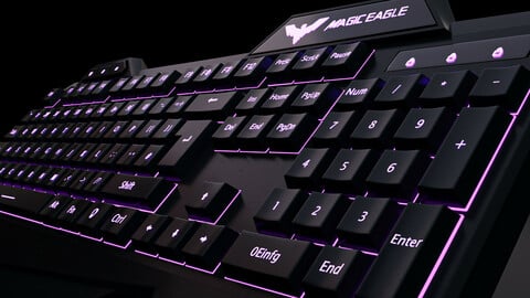 Gaming Keyboard 3d Model