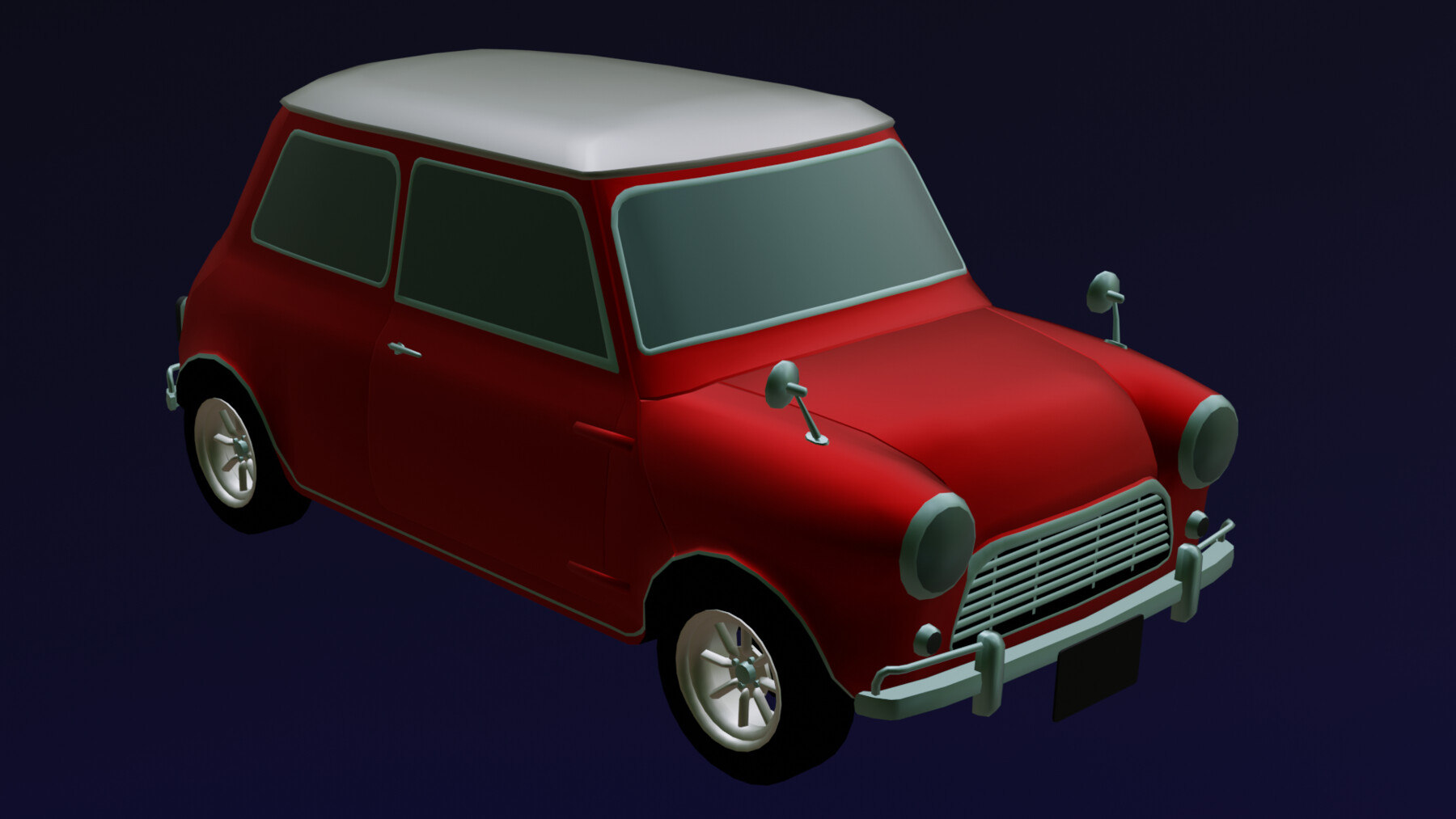 ArtStation - MINI COOPER CAR GAME READY LOW POLY | Game Assets