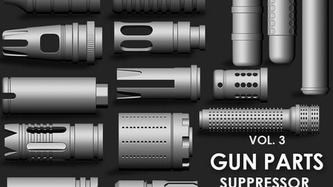 Gun Parts Suppressor IMM Brush Pack 15 in One Vol. 3