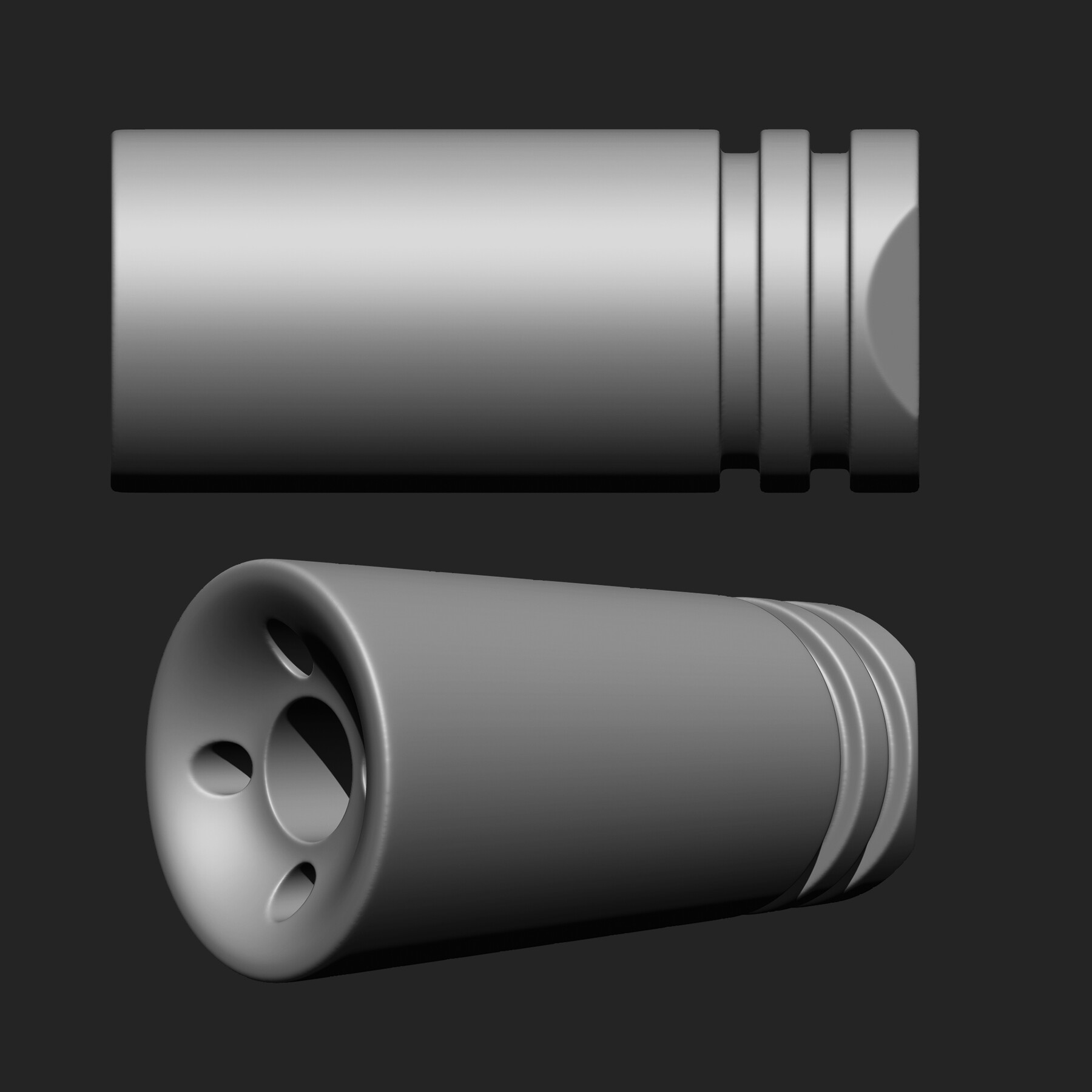 ArtStation - Gun Parts Suppressor IMM Brush Pack 15 in One Vol. 3 | Brushes