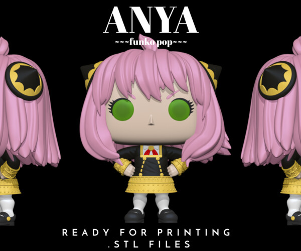 ArtStation - Spy x Family Anya Forger funko pop .stl digital files ...