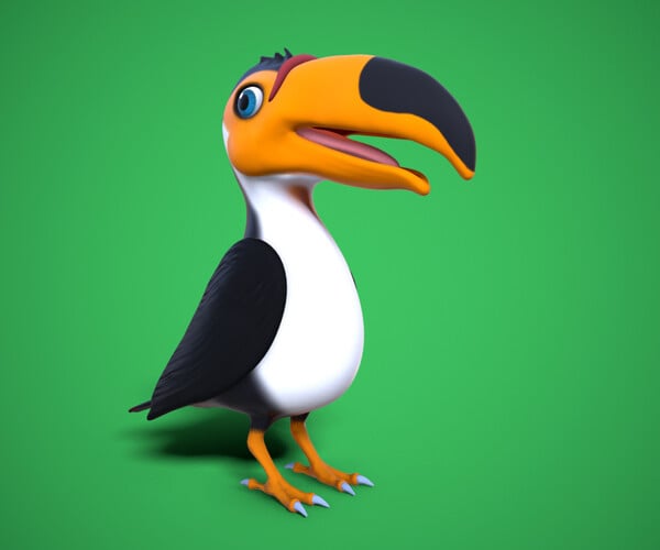 ArtStation - cartoon toucan | Game Assets