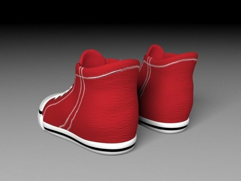 ArtStation cartoon red shoes Game Assets