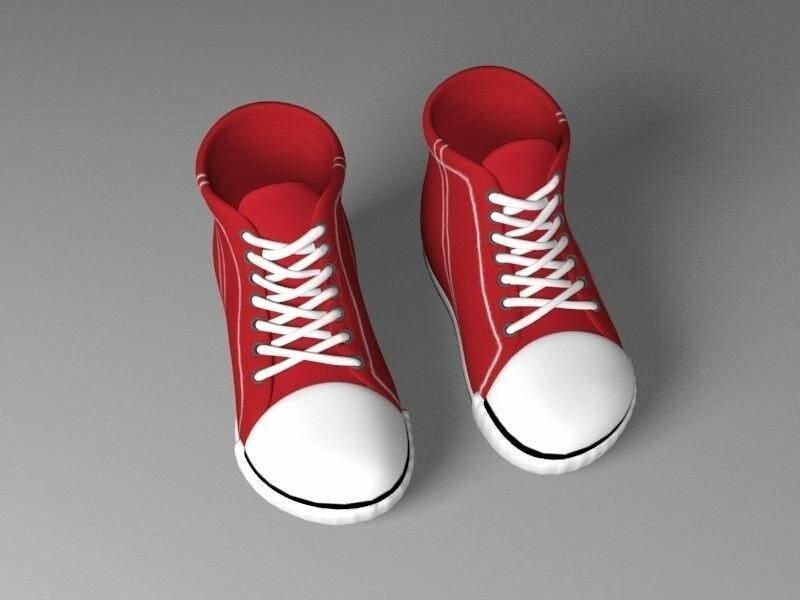 ArtStation cartoon red shoes Game Assets