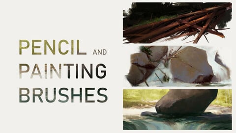 Pencil and Painting Brushes