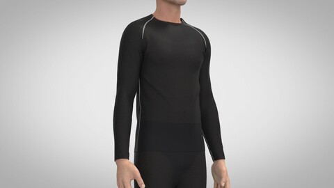 Thermal Long Underwear, Marvelous Designer, Clo +obj, fbx