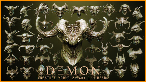 DEMON part 1: 50 Heads with Blendshapes