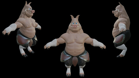 Pig Warrior Model