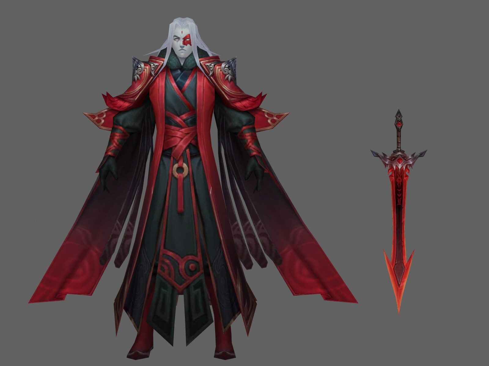ArtStation - Blood magic guard inferno male role play role | Game Assets