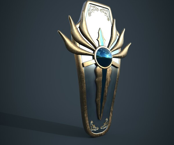 ArtStation - High elf shield | Game Assets