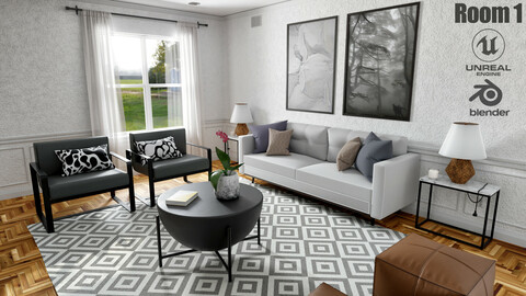 Living Room / Blender + UE5