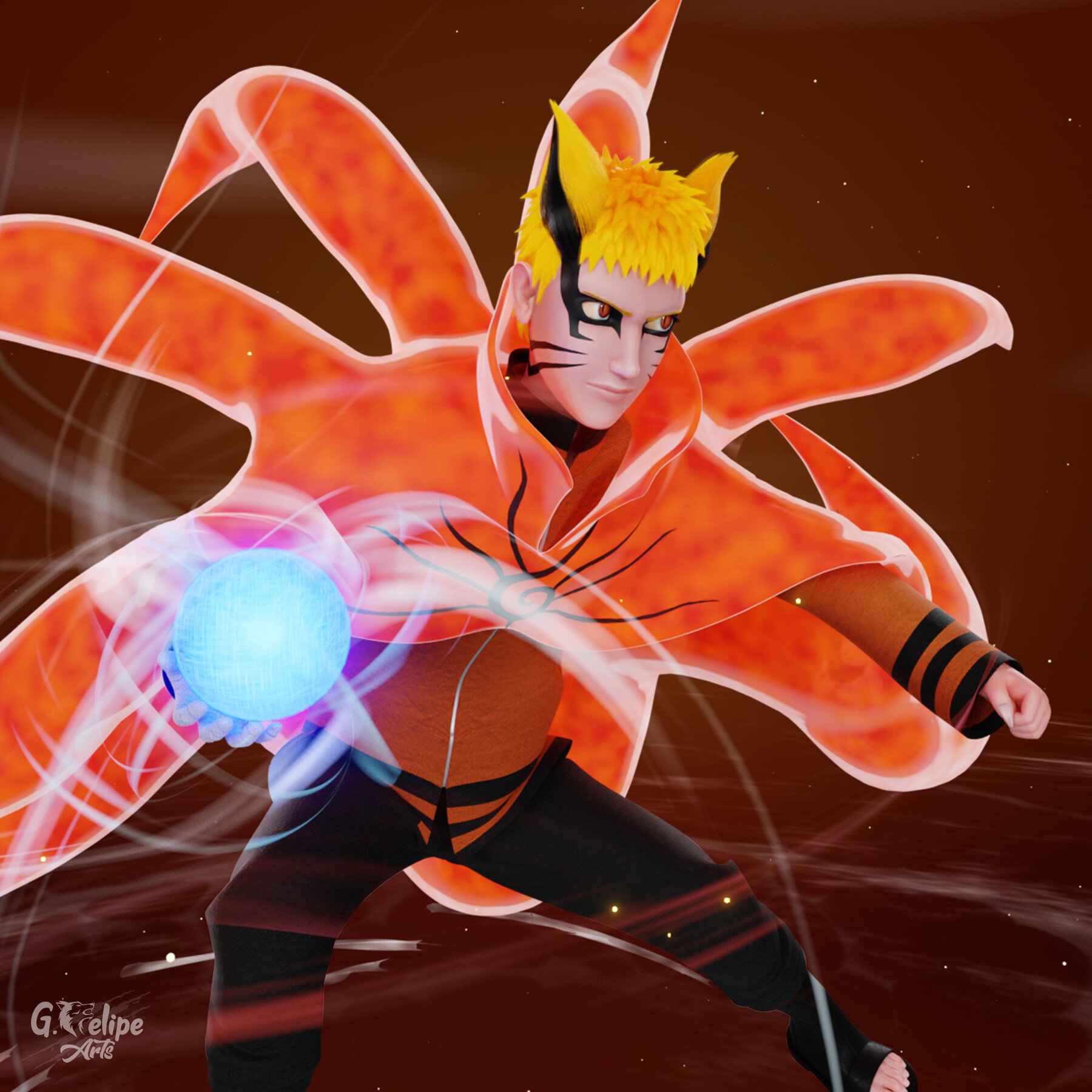 ArtStation - Naruto Baryon Mode | Resources