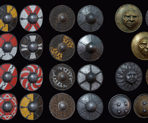 ArtStation - Buckler Shields | Game Assets