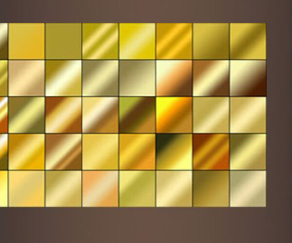 ArtStation Gold, silver and fire gradients for (many