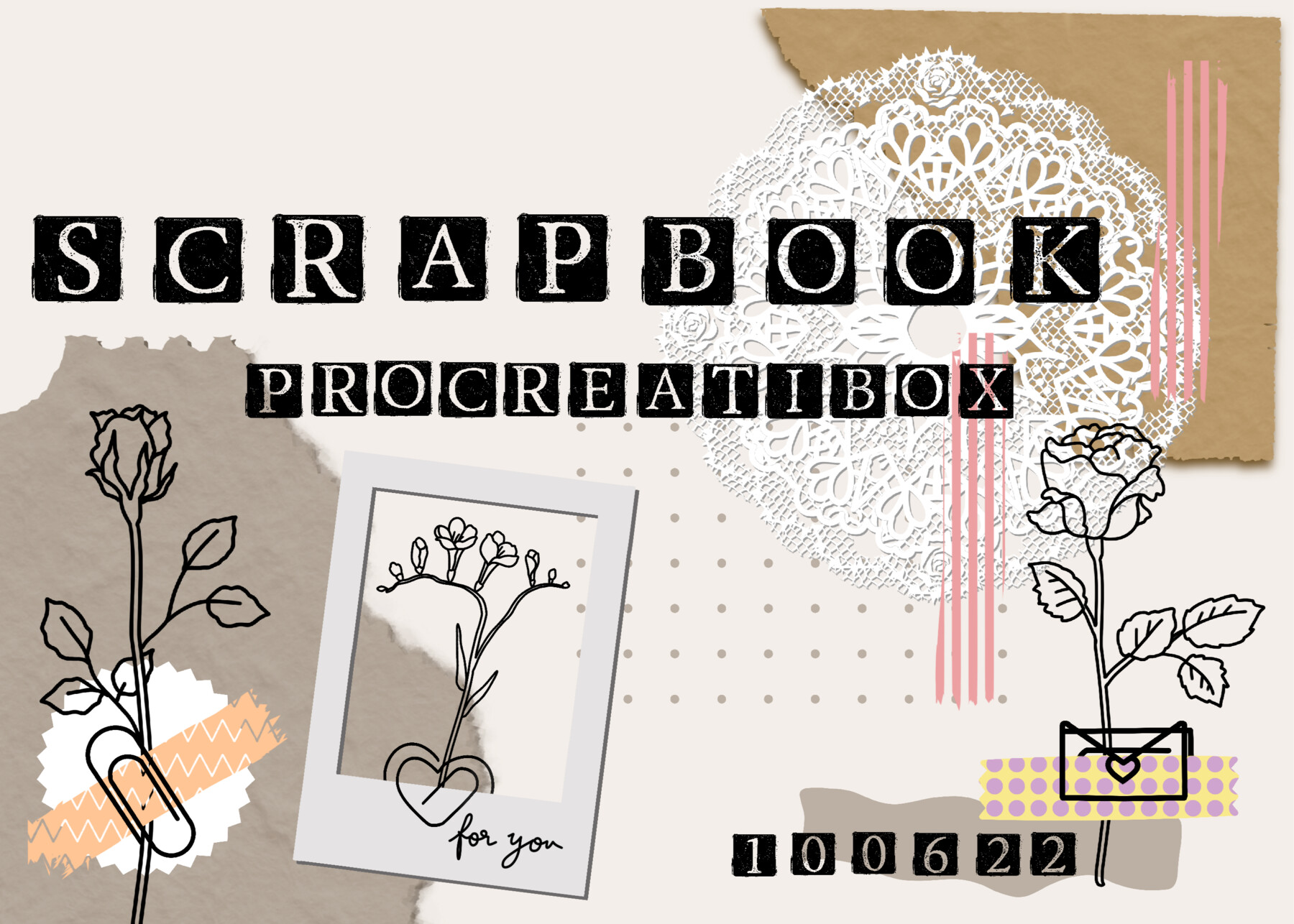 ArtStation - Procreate scrapbook brushes, Procreate planner stamps, Flower stamps, Alphabet stamps, Scrapbook stamps set