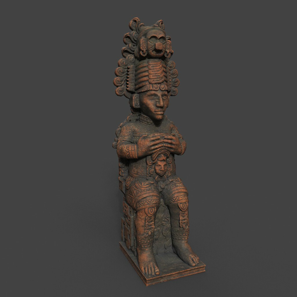 ArtStation - Mayan Inca Aztec Statue 220822 | Game Assets