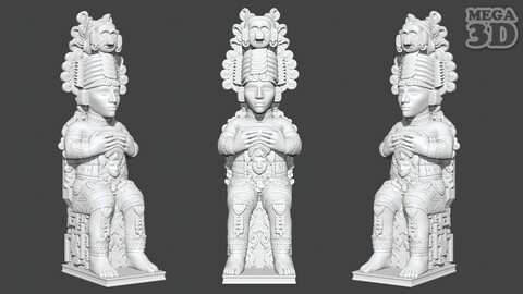 Mayan Inca Aztec Statue 3D print model