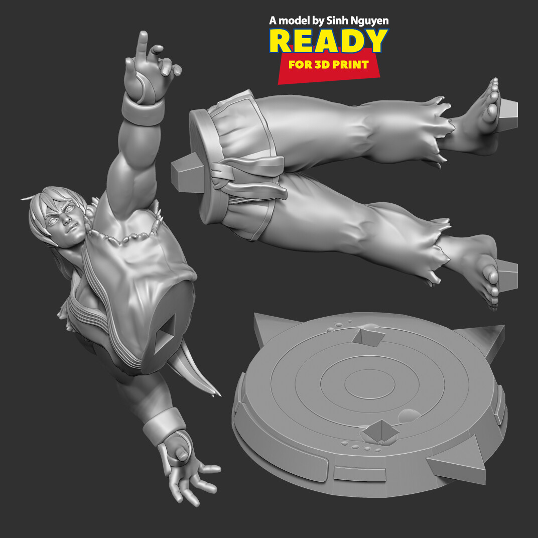 Ken and Ryu Street Fighter - STL 3D print files