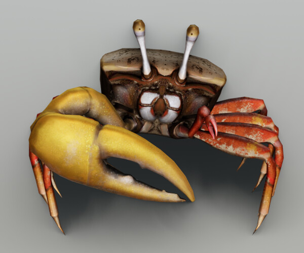 ArtStation - ANIMATED LOW POLY CRAB GAME READY