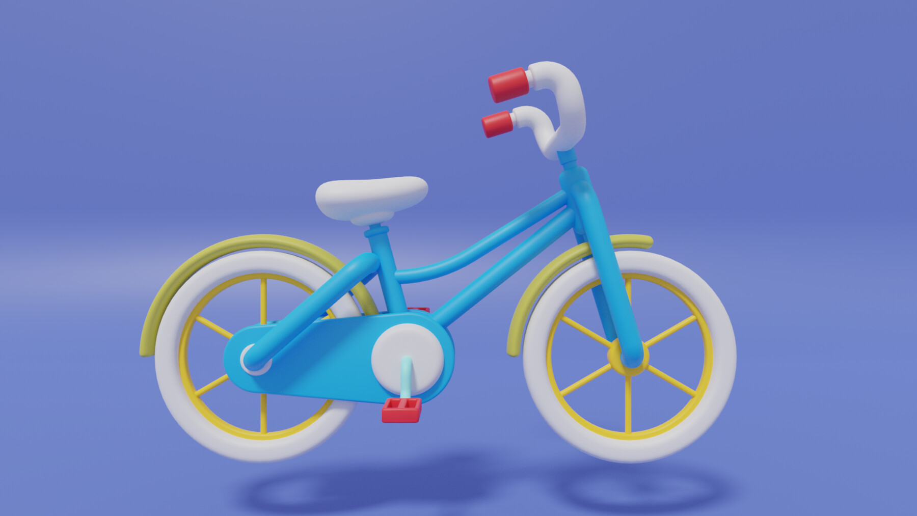 ArtStation Cartoon Cute Bicycle 3D model Resources