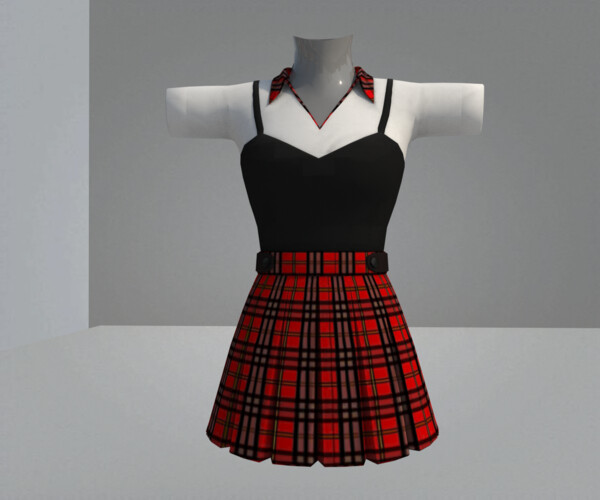 ArtStation - Highlands Scotland plaid skirt | Resources