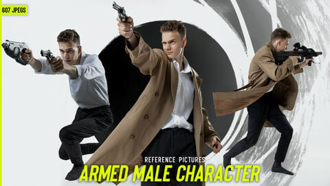 Armed Male Character Reference Pictures