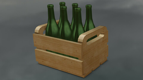 BOTTLES GAME READY LOW POLY