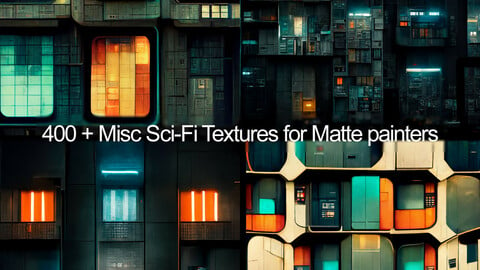 300 + SciFi pack 3 - Miscellaneous textures for matte painters.
