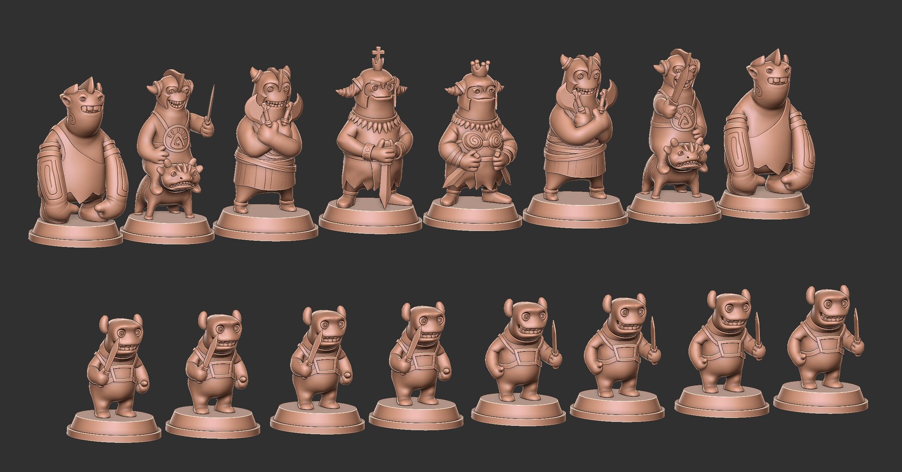 Free STL file Chess game for children / beginner / initiation・3D print  model to download・Cults