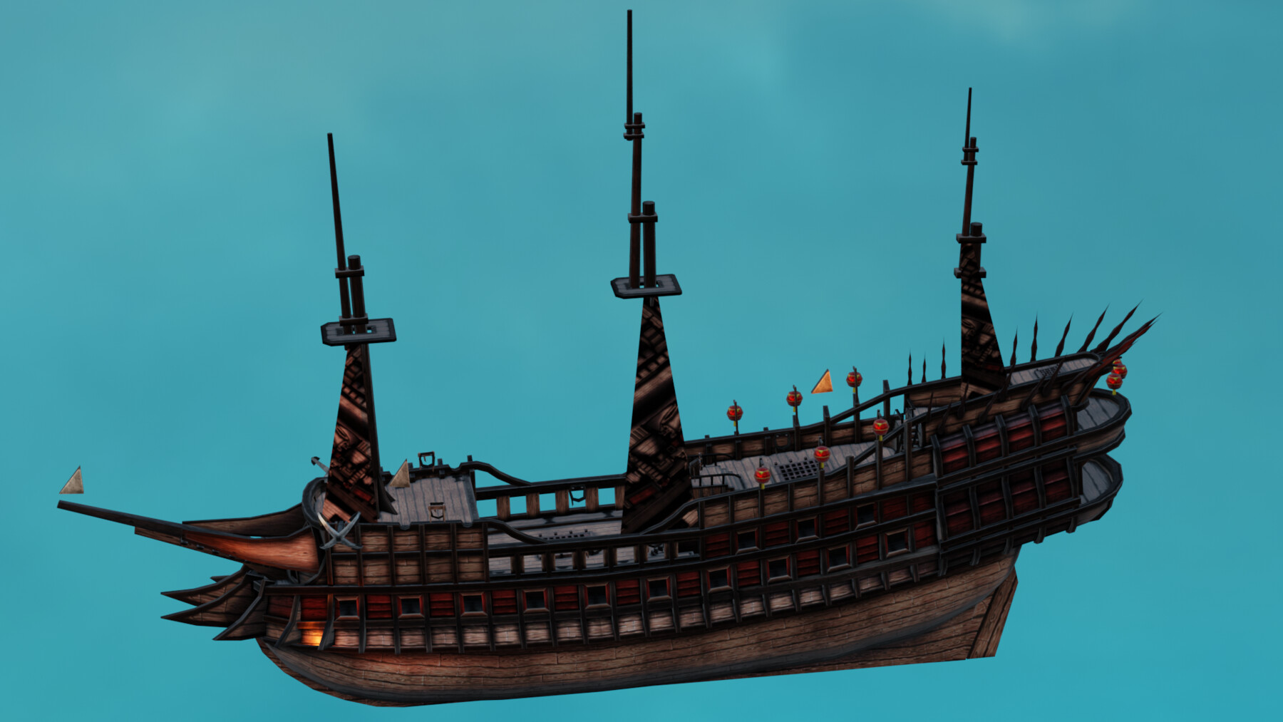 artstation-pirate-ship-game-ready-low-poly-game-assets