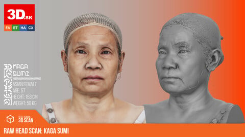 Raw 3D Head Scan | Kaga Sumi