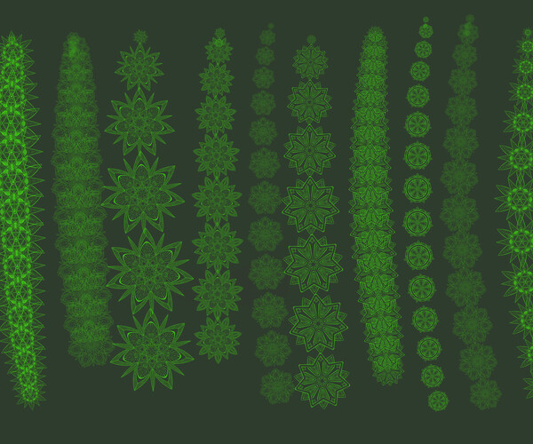 ArtStation Procreate ornament/lace brush set Brushes