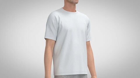 T Shirt, Marvelous Designer, Clo3D +fbx, obj