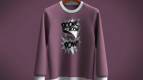 Sweatshirt-BOOM POW