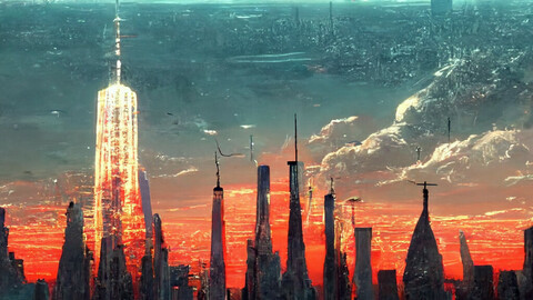 ArtStation - New York city year 2300 | Artworks