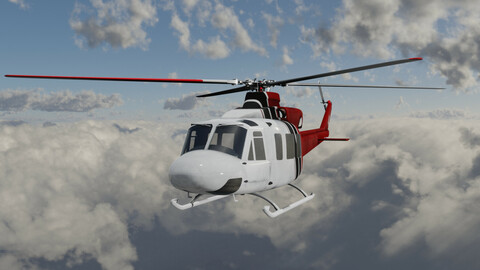 HELICOPTER GAME READY 3D MODEL