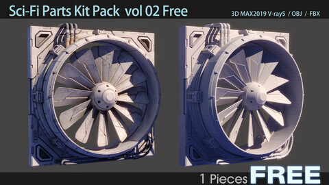 Sci-Fi Parts Kit Vol 2 Fan Free