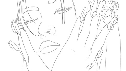 ITZY Queen Ryunjin lineart