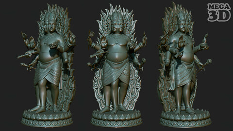 Hindu God Statue 220830 3D print model
