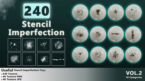 240 Useful Stencil Imperfection(10 Categories) VOL.2