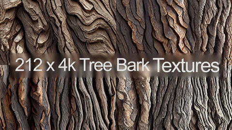 212 x 4k Treen Bark Textures