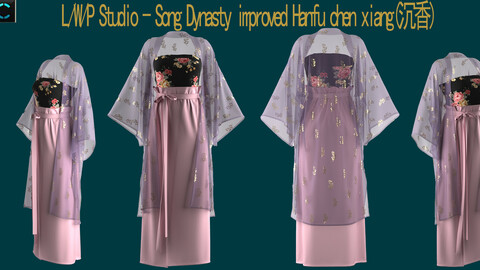 L/W/P Studio -Aloes made in Song Dynasty hanfu