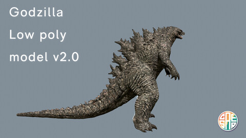 ArtStation - Godzilla low poly model v1.0 | Game Assets