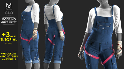 Tutorial Marvelous - Clo3D - Modeling Girl's Outfit.